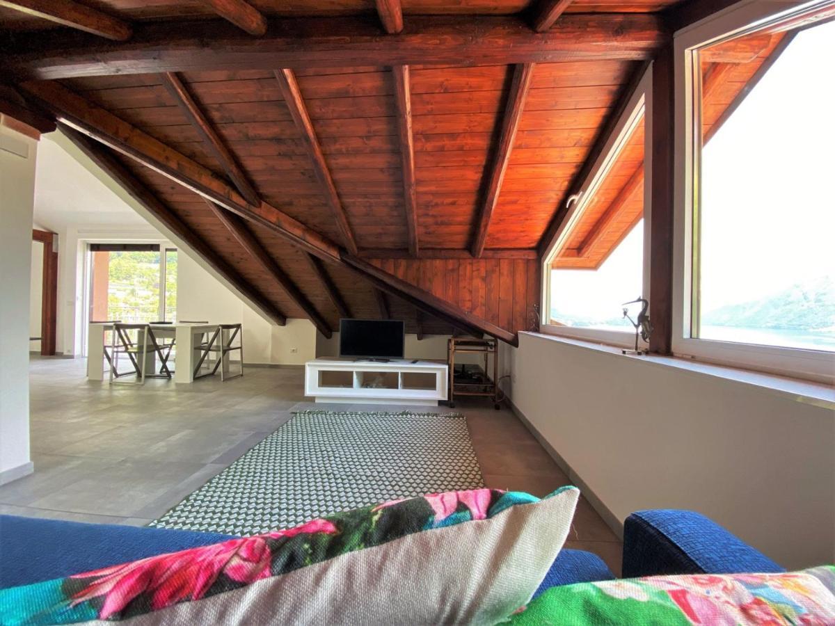 La Rondinella - Loft With Fantastic View On Lake Como Lejlighed Argegno Eksteriør billede